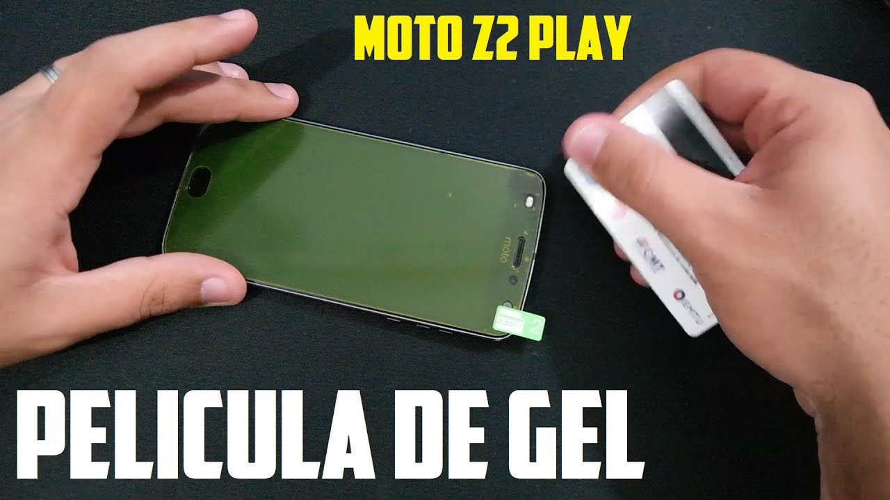 Aplicando Película de Gel Moto Z2 Play - Gel ou vidro qual é a melhor ?
