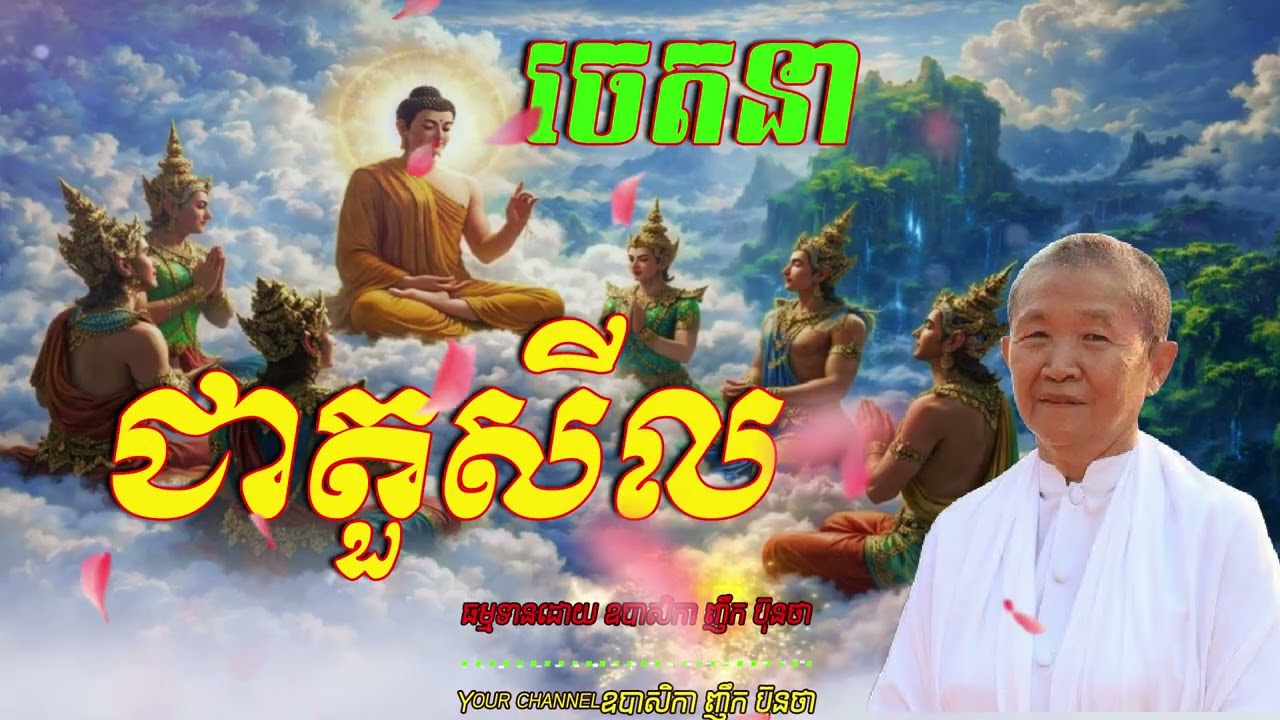 រឿង  ចេតនា ជាតួសីល   ធម្មទានដោយ ឧបាសិកា ញឹក ប៊ុនថា   🙏🌿🌿🌿🙏