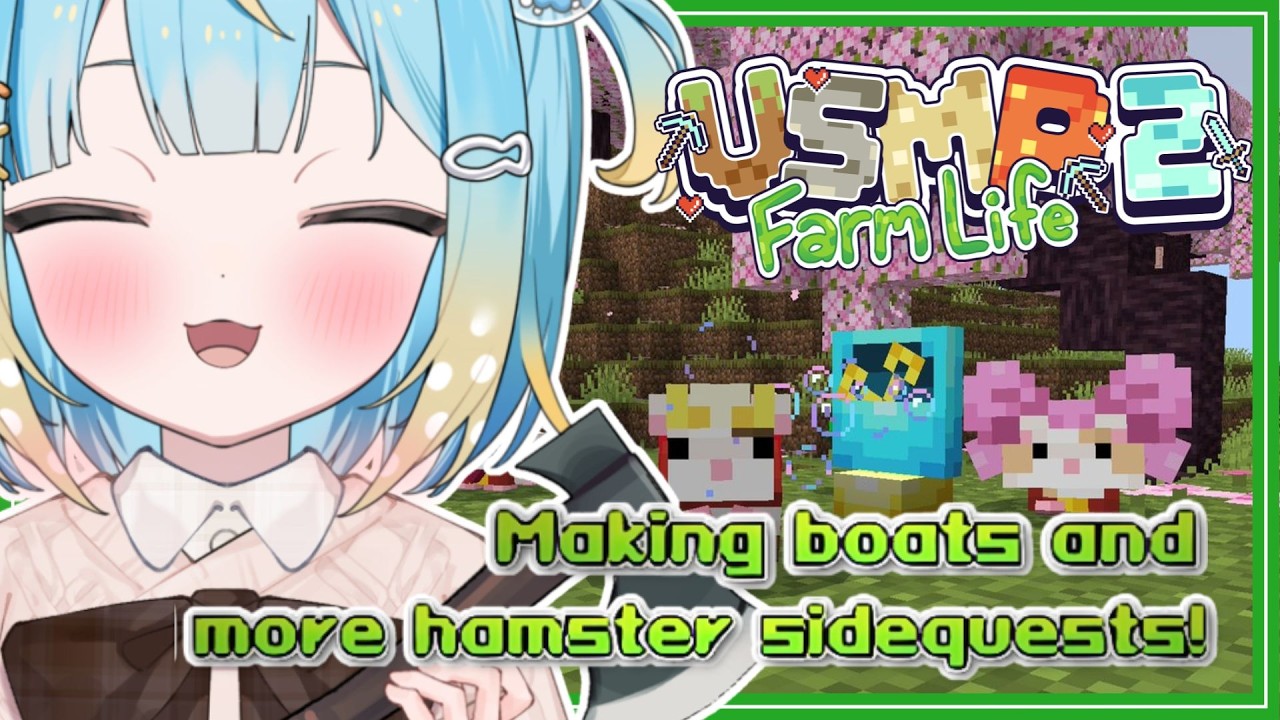 【MINECRAFT VSMP 2】Hope I don't get side-tracked! Gotta prep for boat & horse racing!【Penny Puffball】