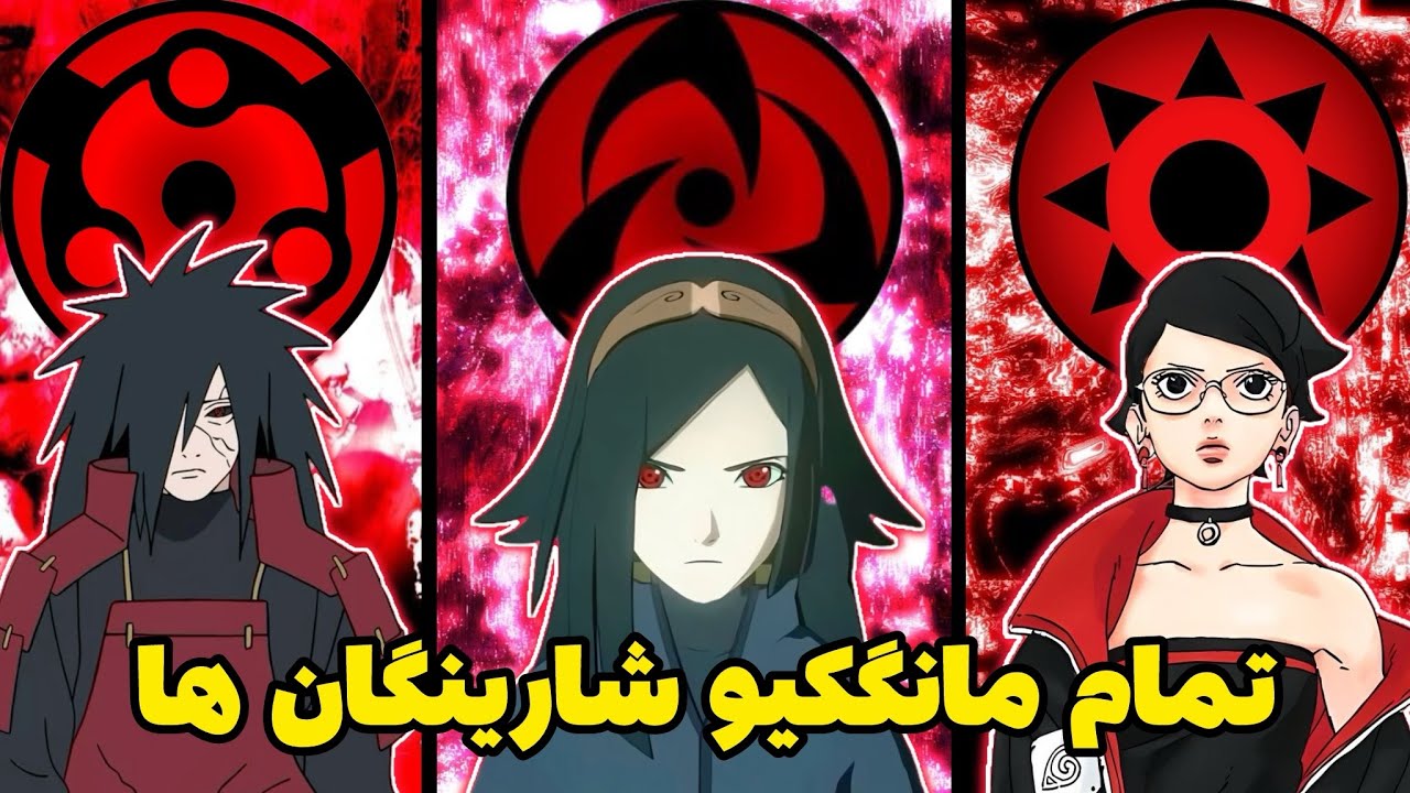معرفی و بررسی همه مانگکیو شارینگان های انیمه ناروتو🔥