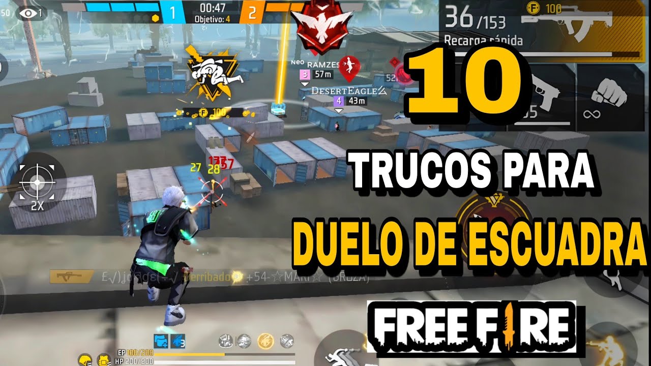 TOP 10 DE TRUCOS*SECRETOS* PARA DUELO DE ESCUADRAS EN FREE FIRE /LLEGARAS A HEROICO