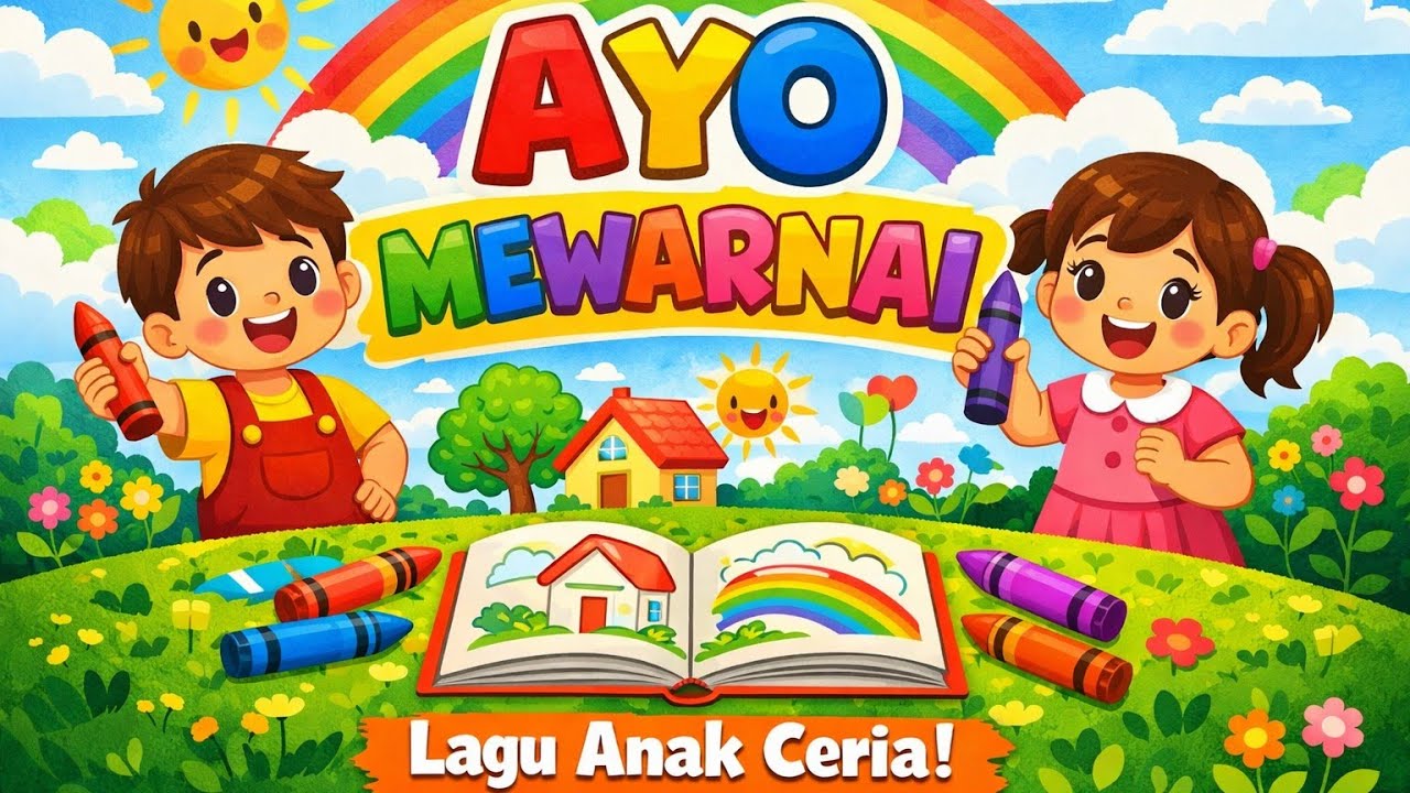 Ayo Mewarnai | Animasi Lagu Anak Indonesia Populer #laguanakindonesia #kartun #animasilaguanak 
