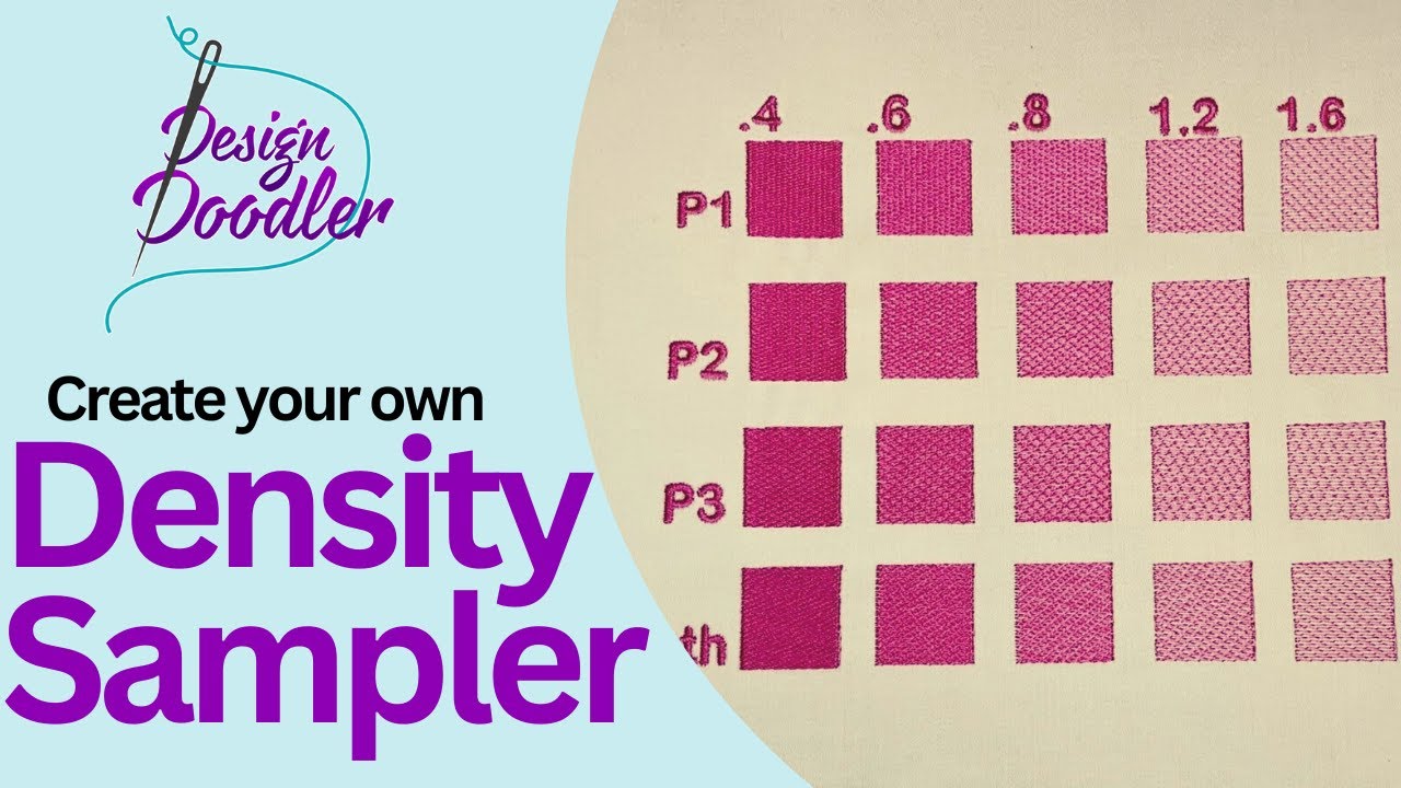 Creating a Stitch Density Reference Guide - Design Doodler Software Tutorial