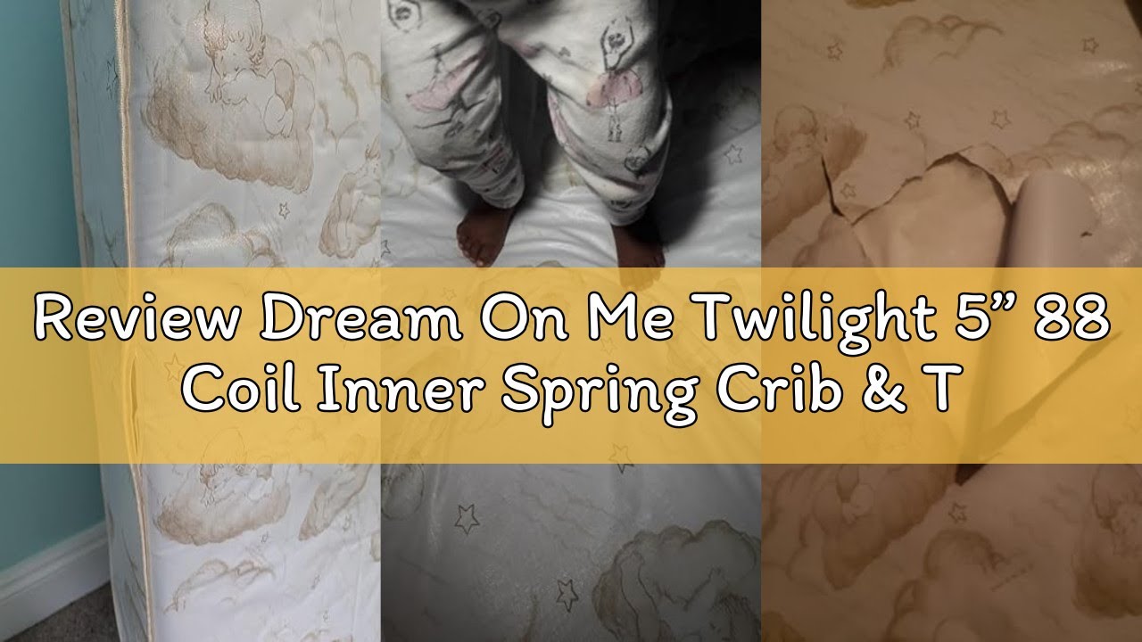Review Dream On Me Twilight 5” 88 Coil Inner Spring Crib & Toddler Mattress – Brown Cloud, Greenguar