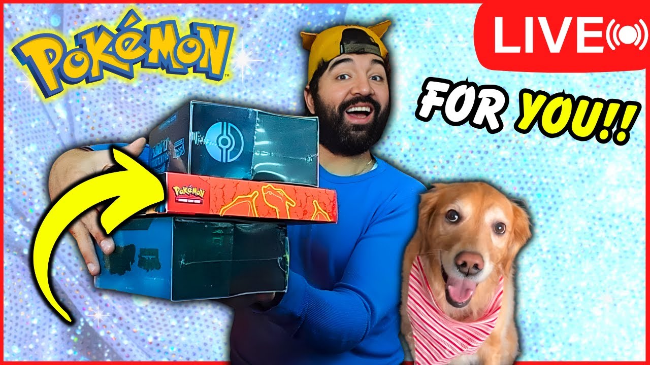 LIVE🔴 Giving Away these RARE Pokemon Boxes... To YOU!!