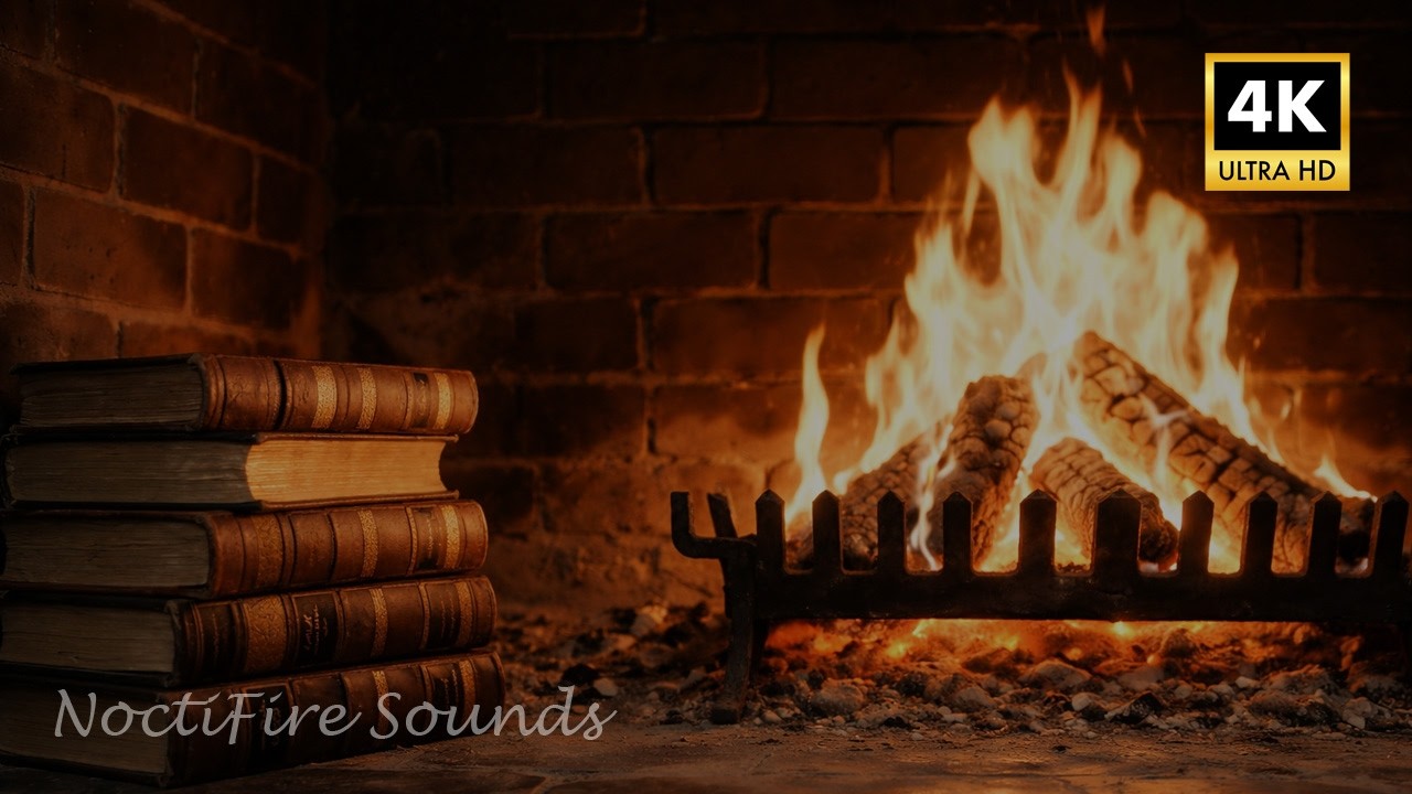 Fireplace 4K 🔥 Intense Cozy Fire | Fireplace Sounds for Sleep & Relax