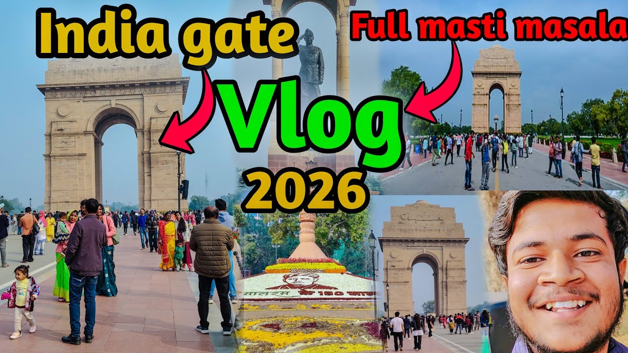 इंडिया गेट Full Masti masala vlog 🥰🇮🇳@Hasnenkvlogs001 