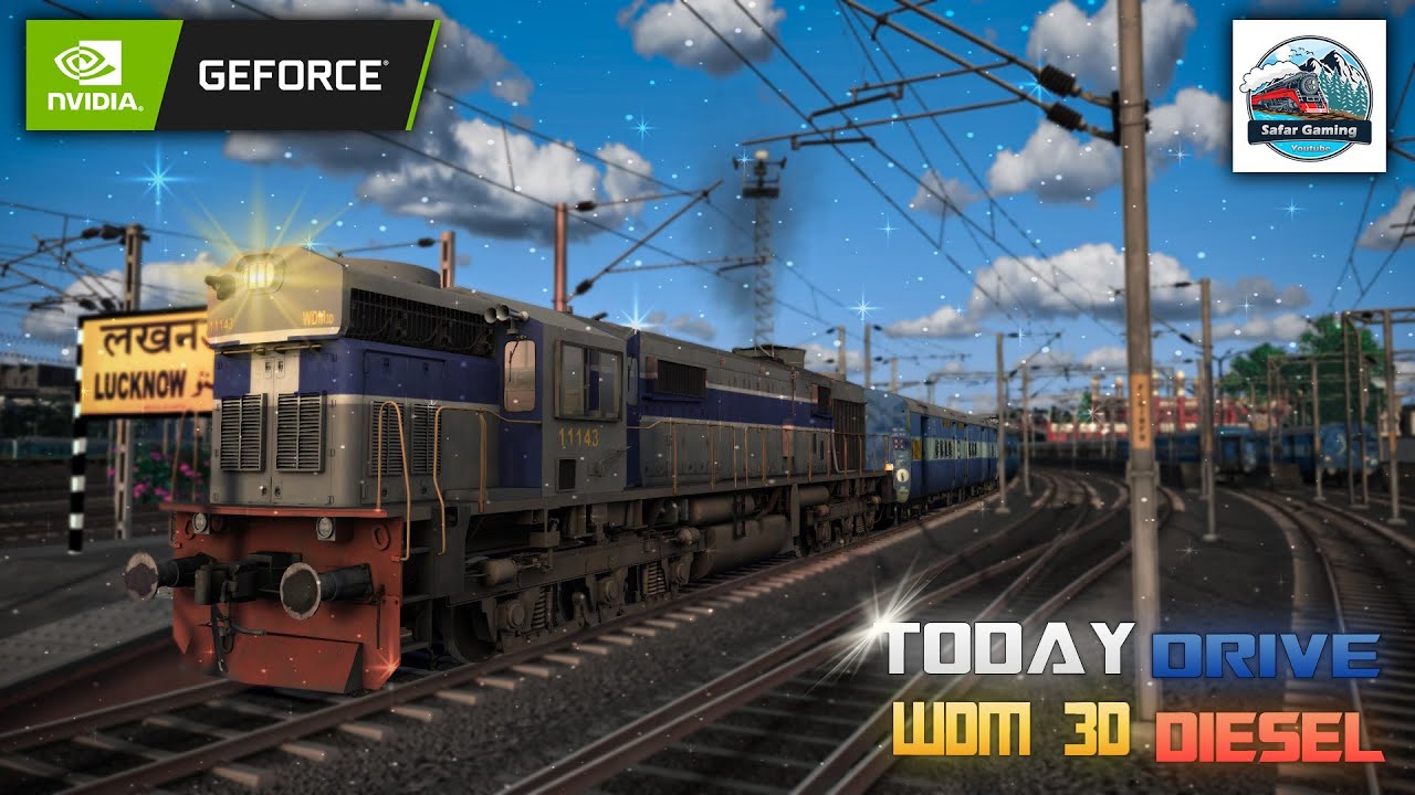 Today Drive WDM 3D 4K Realistic Graphic ICF Tack Sound Gameplay Train Simulator #railworks