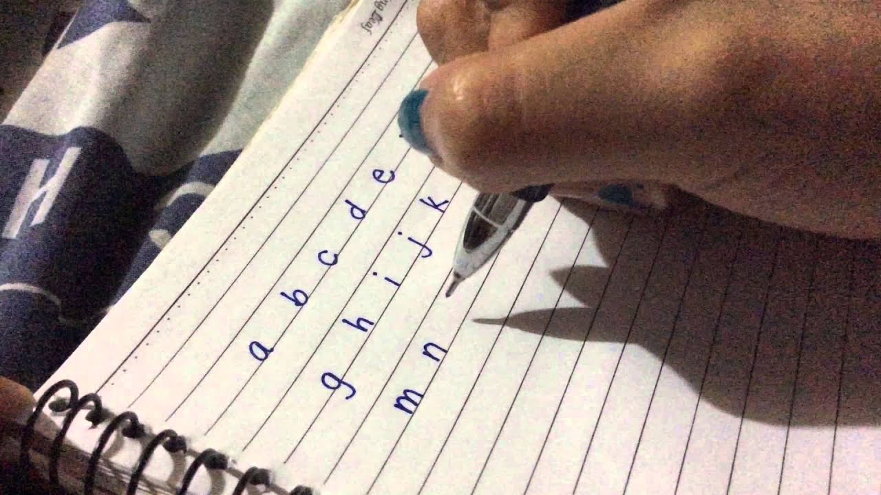 Learning How To Write Small Letters a-z