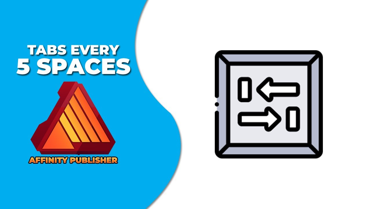 How to set Tabs every 5 spaces in Affinity publisher