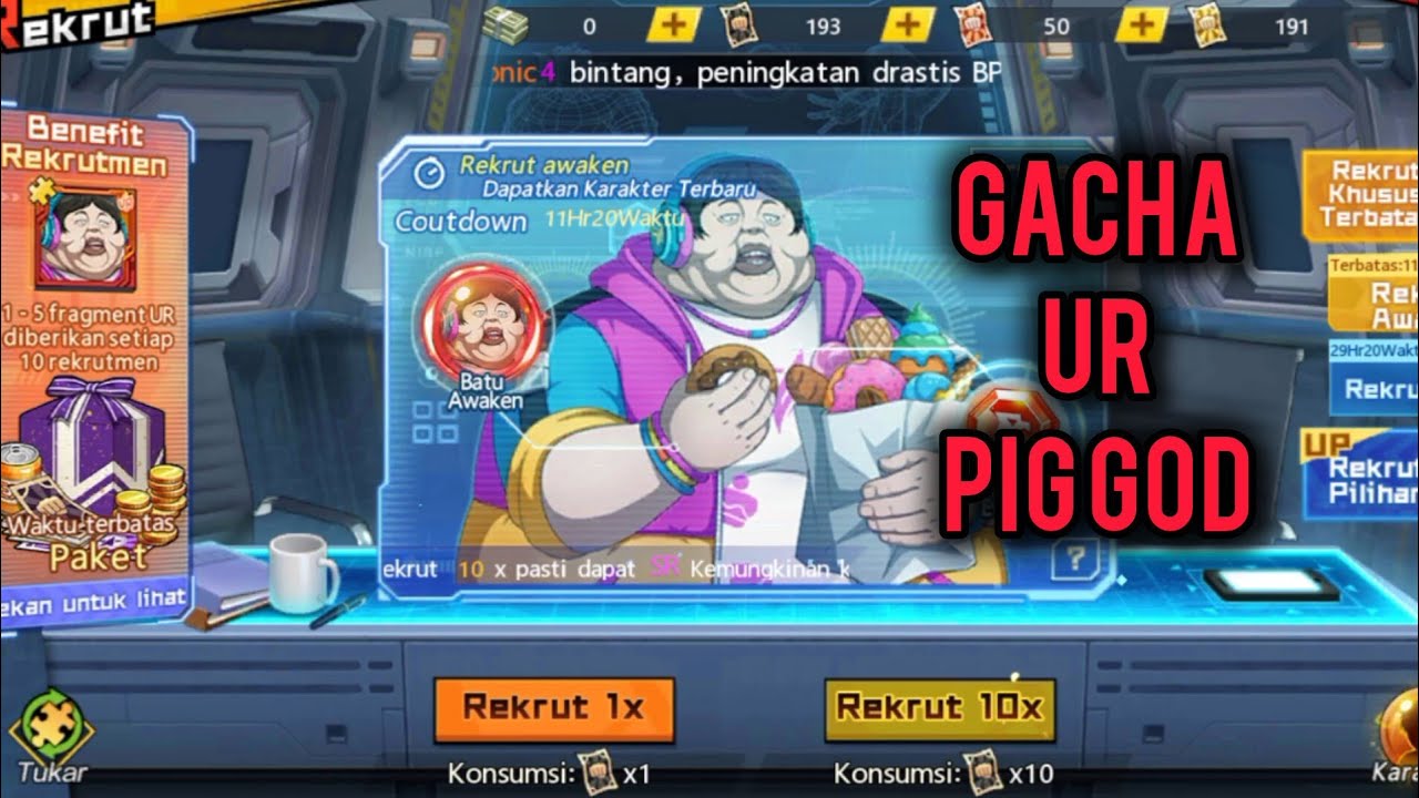 { GACHA UR PIG GOD } || MODAL 193 Black Tiket 