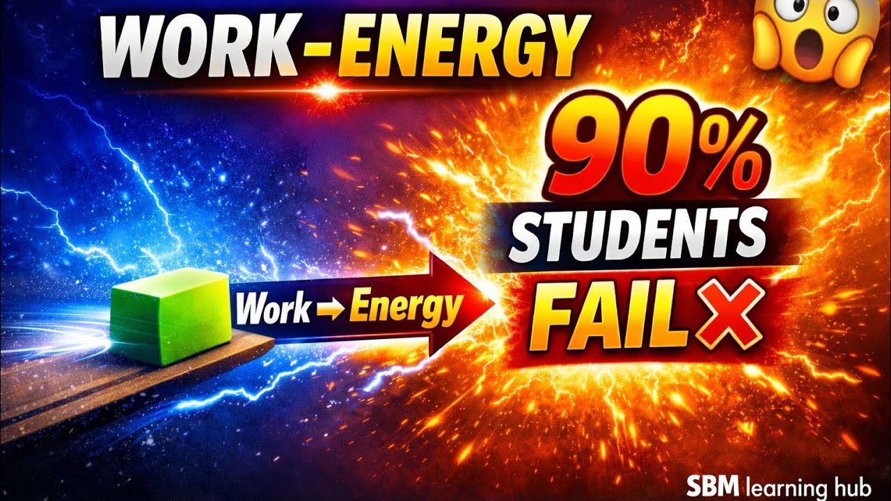Work Energy Theorem | Motion Last Part | 90% Students Fail ❌ @Sbm_Learning_Hub 