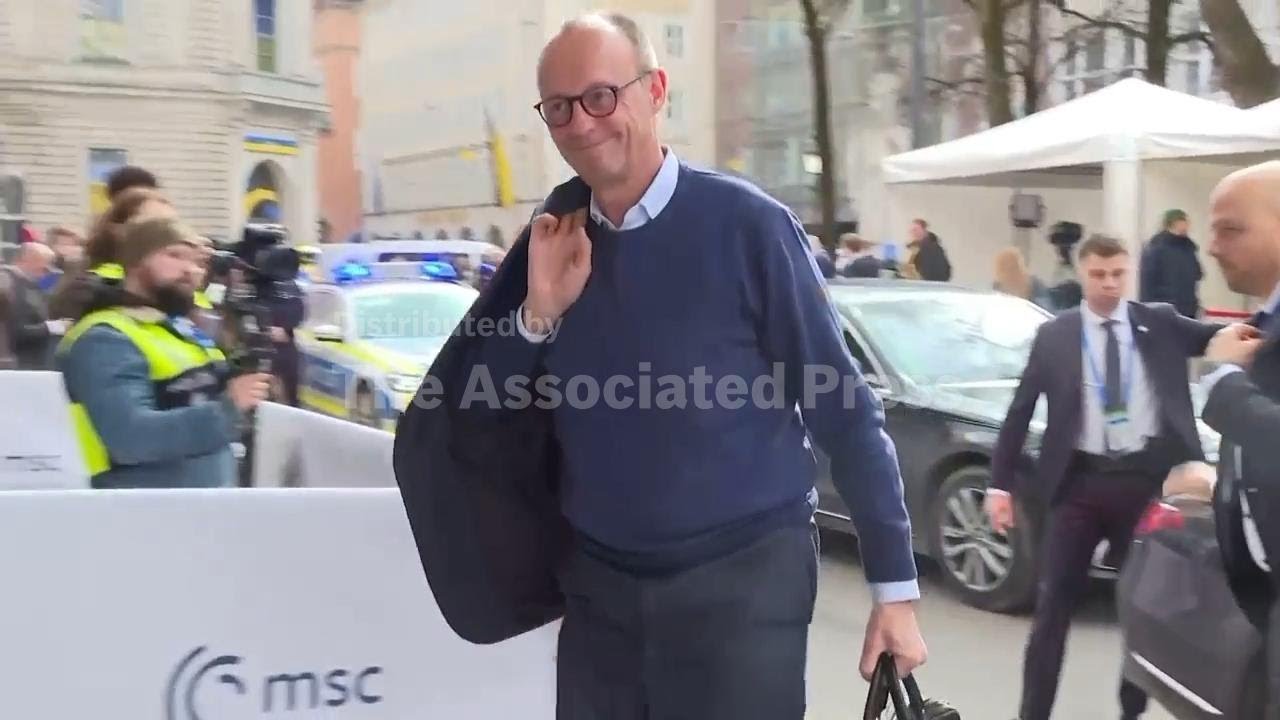 Leaders arrive at the Munich Security Conference