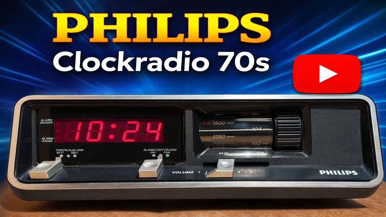 Philips Clockradio 90AS160 | 70s Vintage Radiowecker