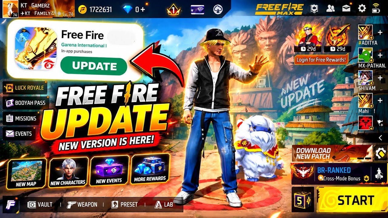 FREE FIRE OB55 UPDATE 🔥 |  Download & UPDATE | NEW VERSION IS HERE! 😱 |