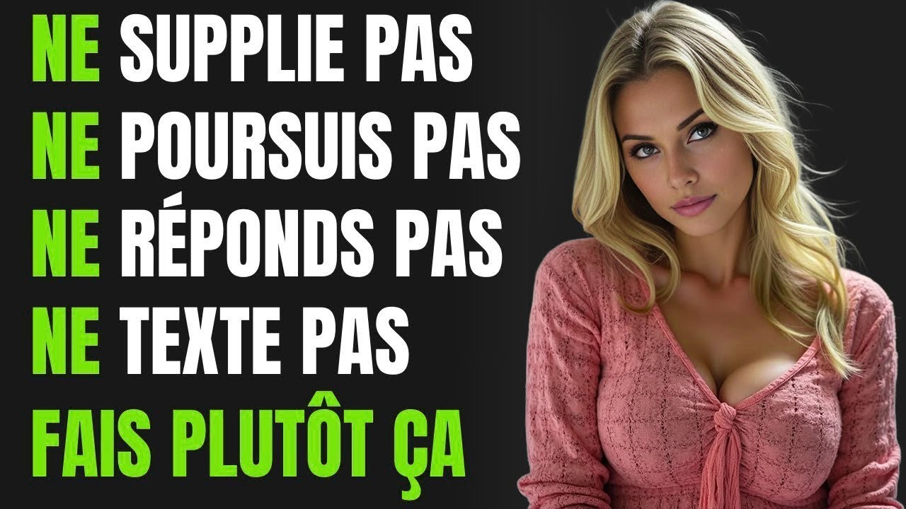 Comment amener une femme à vous poursuivre après une période sans contact | Psychologie féminine