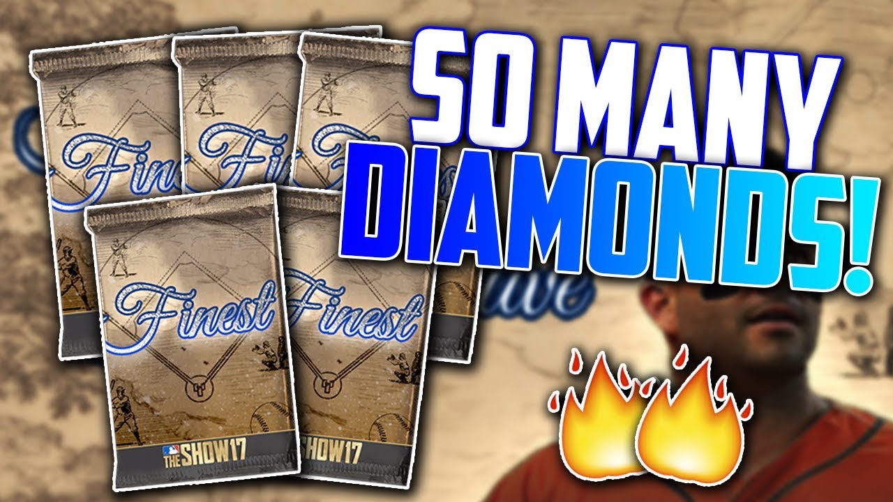 Opening 5 Finest Packs! (150,000 STUBS) MLB The Show 17 | Diamond Dynasty Pack Opening