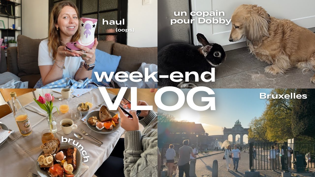 WEEKEND VLOG de printemps ☀️🌷 on a trouvé un lapin 🐰