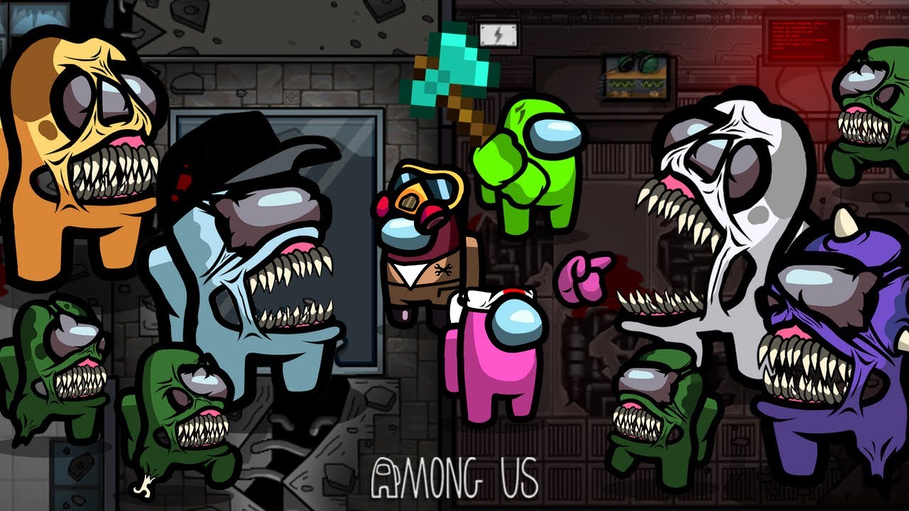 ЧЕТЫРЕ БОССа - Among Us Зомби За Кадром - Анимация