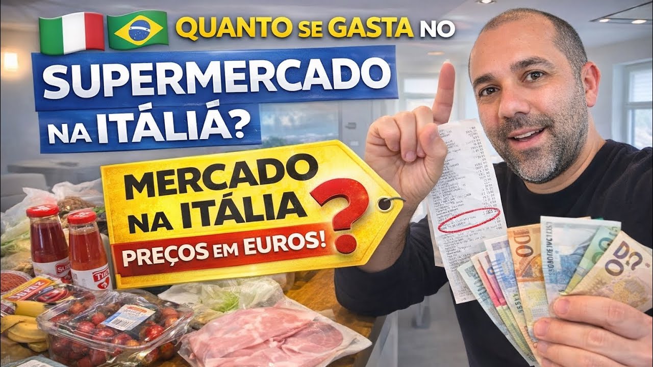 🇮🇹🇧🇷 VIDA NA ITÁLIA | QUALIDADE DE VIDA ITÁLIA | preços dos alimentos na Itália | MERCADO NA ITÁLIA 