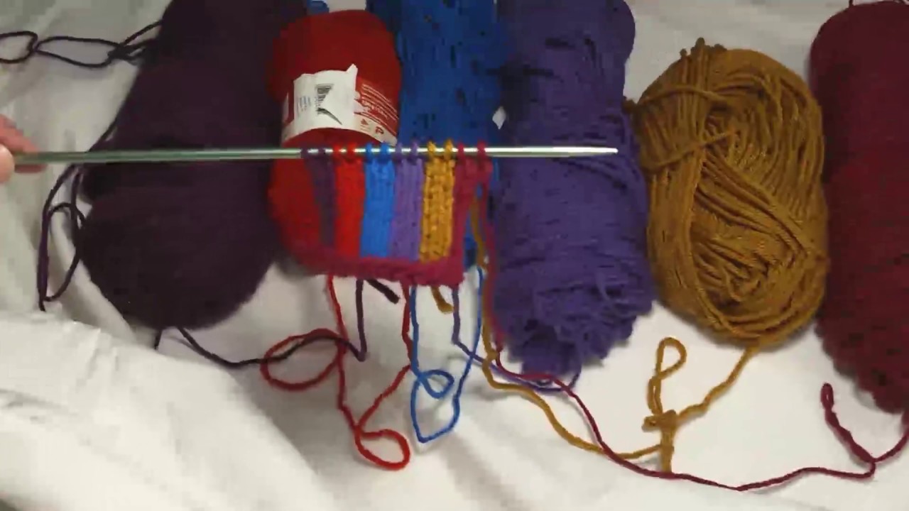 Beginner's knit trick: Keep multiple yarn skeins/colors from tangling