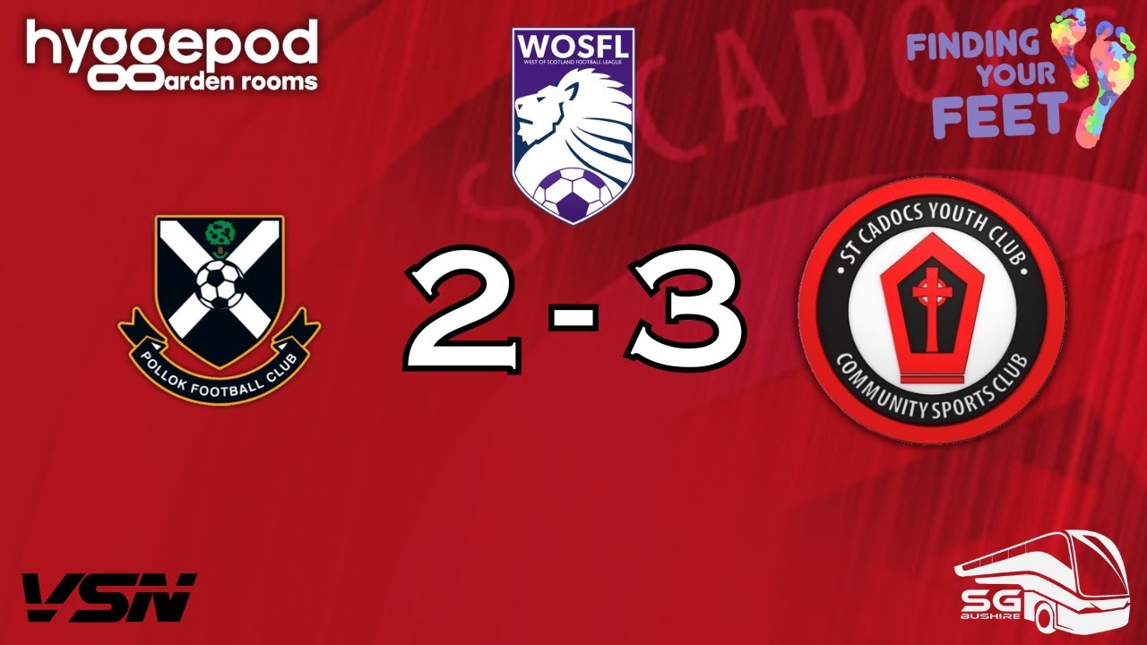 Pollok 2-3 St Cadoc's | WoS Premier Division | Highlights | 09/03/24