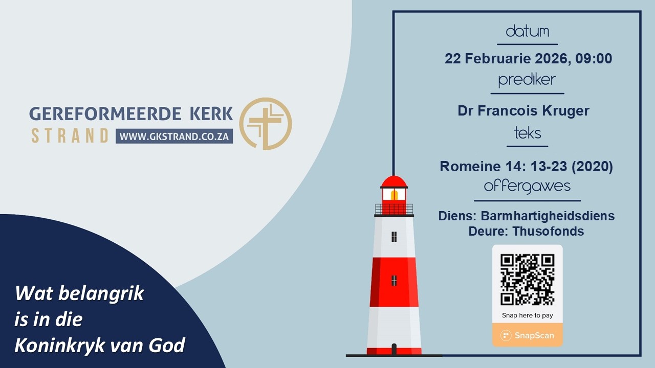 Oggenddiens,  22 Februarie 2025