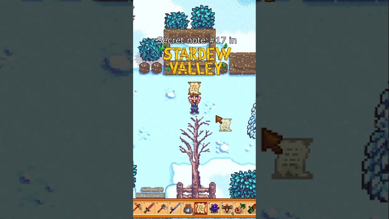 Secret note #17 Stardew Valley 