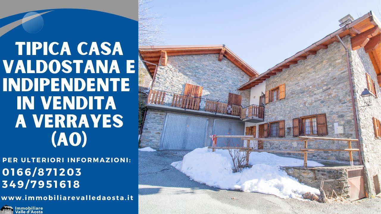 Casa indipendente in stile valdostano in vendita a Verrayes (AO)