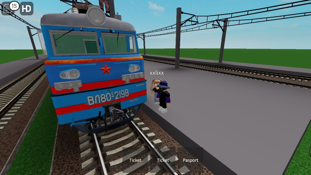 Еду из Москвы в Петербург  на поезде в Roblox. игра:russian railway chill game.