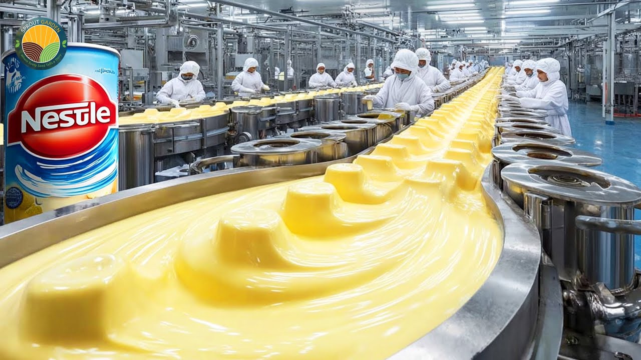 How Condensed Milk is Made | Amazing Milk Process In Factory