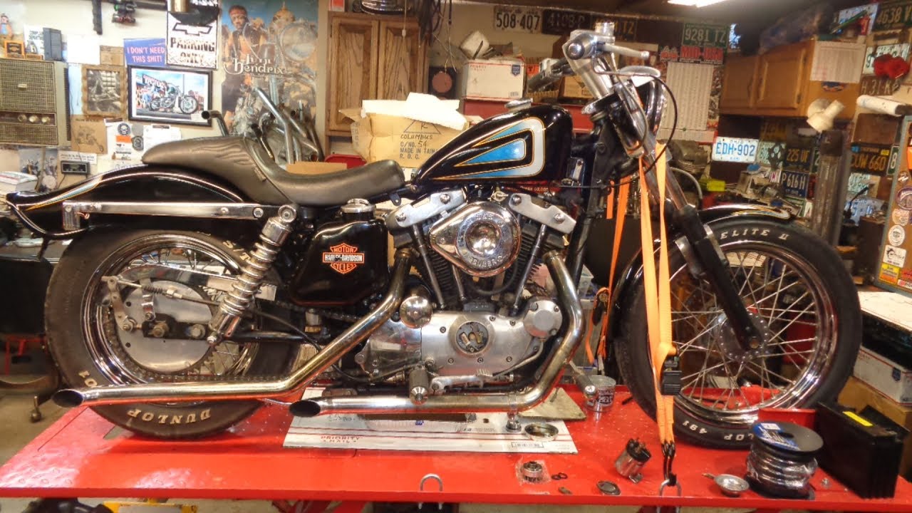 1975 Ironhead Sportster Looking for Trouble and Found It
