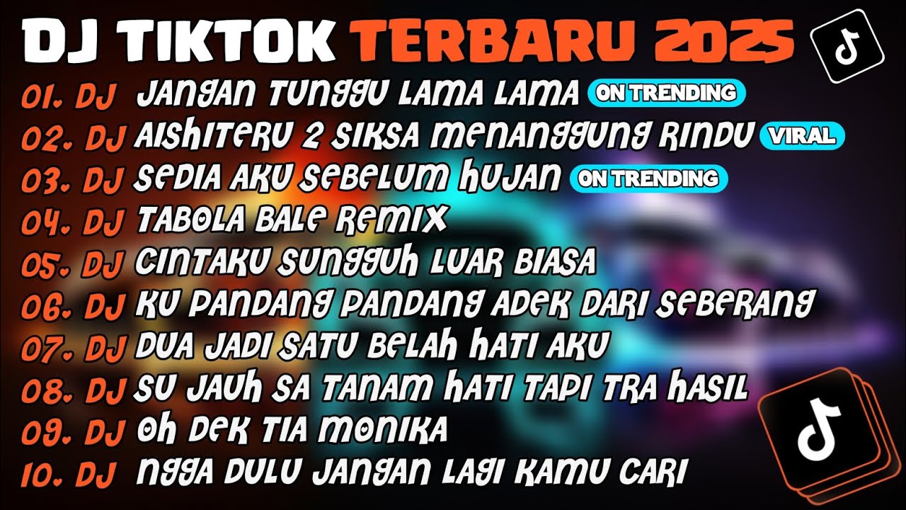 DJ TIKTOK TERBARU 2025🎵DJ JANGAN TUNGGU LAMA LAMA🎵DJ AISHITERU 2 ~ SIKSA MENANGGUNG RINDU🎵FULL ALBUM