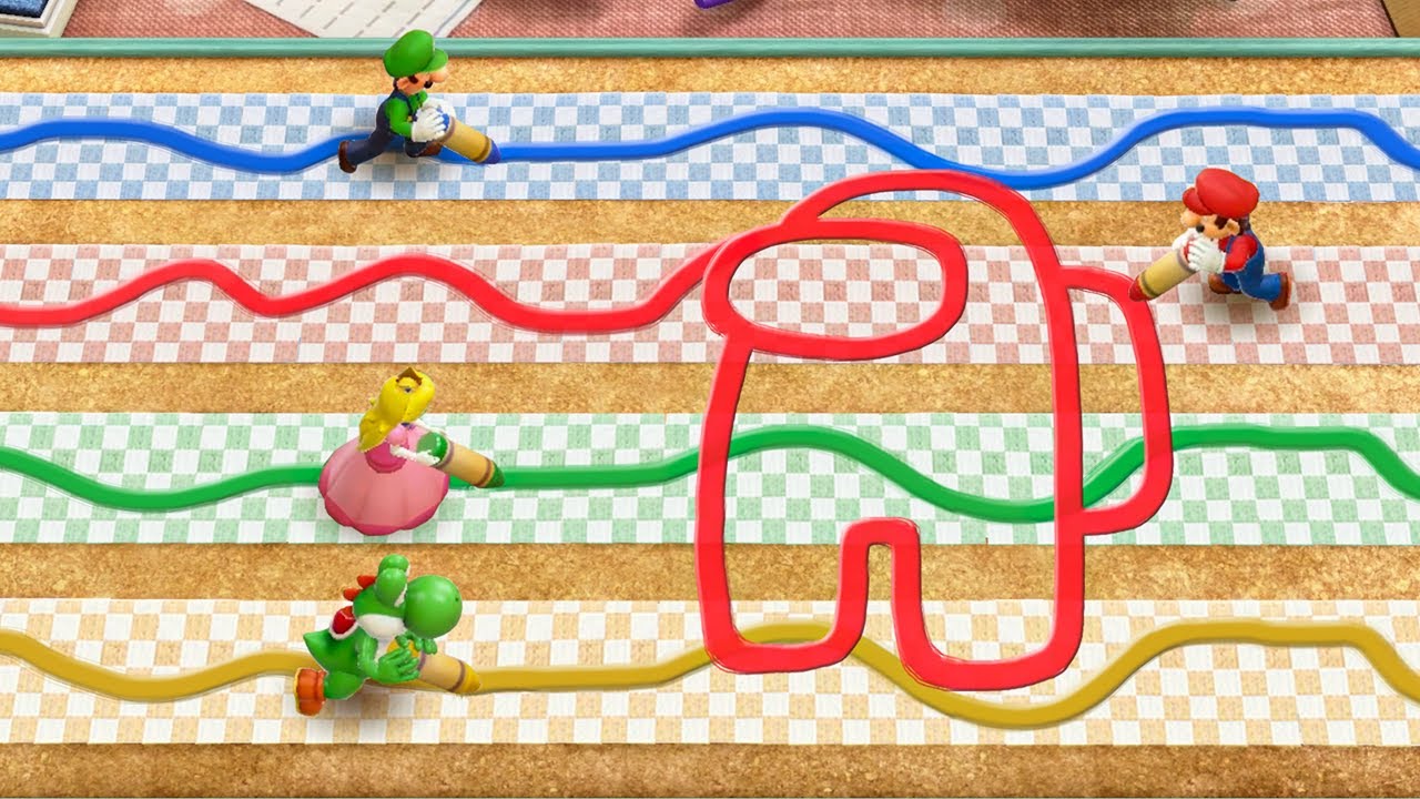 Mario Party Superstars Minigames - Luigi Vs Mario Vs Yoshi Vs Peach (Master Difficulty)