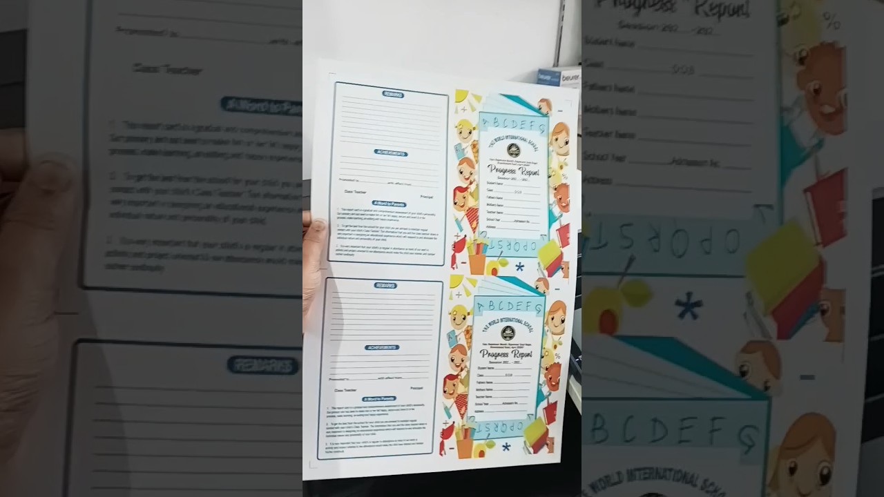 School Report Card Printing