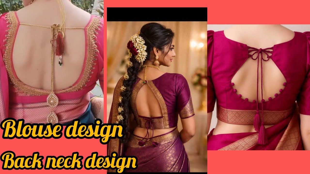 Latest blouse back neck 💞 design and makeup look 💗🥰 party wear blouse 💞#blouse#design#video#2026#vir