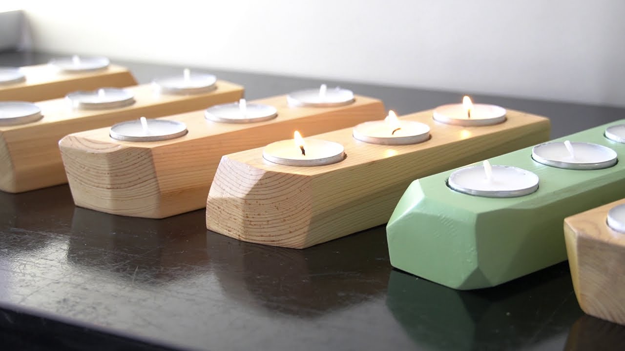 How To Make Modern Geometric Candle Holders