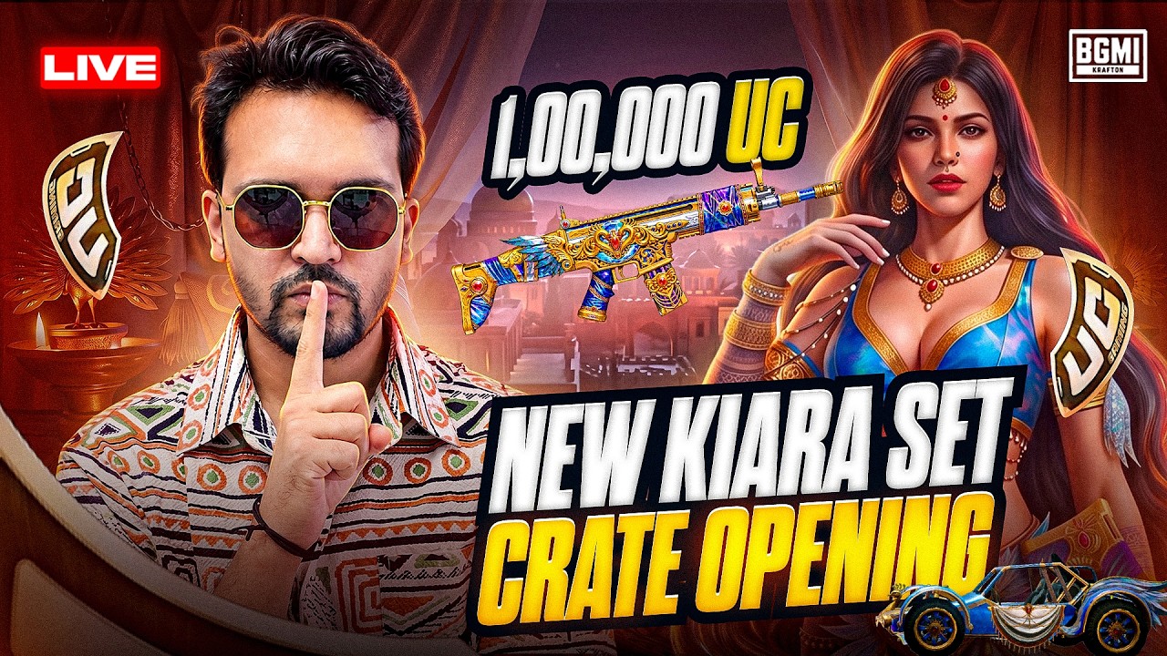 😍NEW KIARA SET CRATE OPENING😎#1 HOKE RAHEGA ROAD TO TOP 1 INDIAN PLAYER 🔥| BGMI LIVE ‪‪@LoLzZzGaming