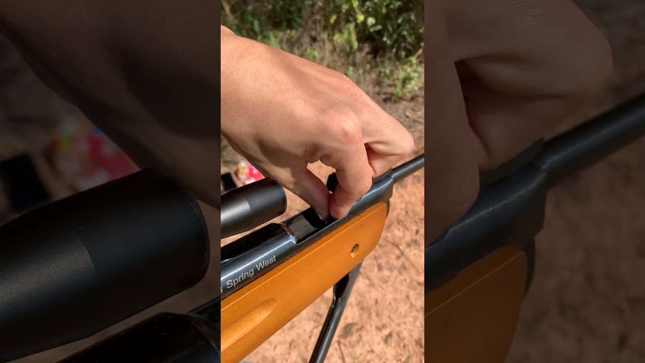 Teste de dist&acirc;ncia Carabina FXR #experimnent #diy #shortvideo #shorts