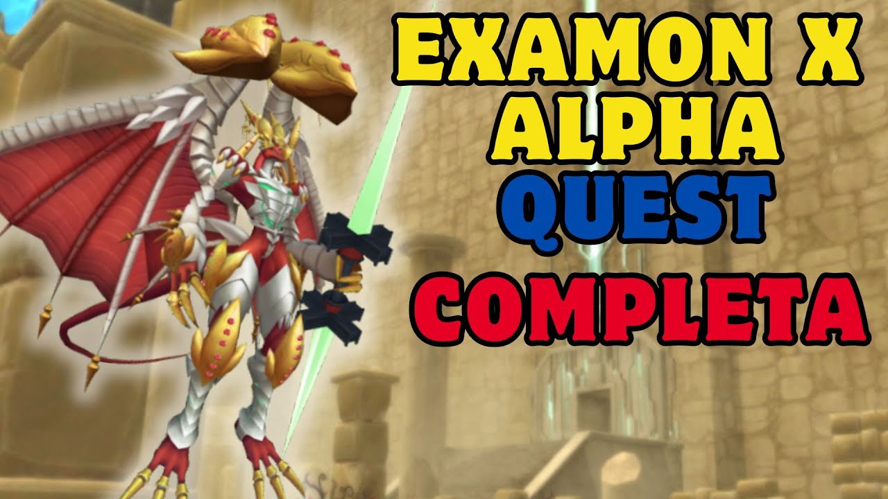 EXAMON X ALPHA QUEST COMPLETA DMO DIGIMON MASTERS ONLINE