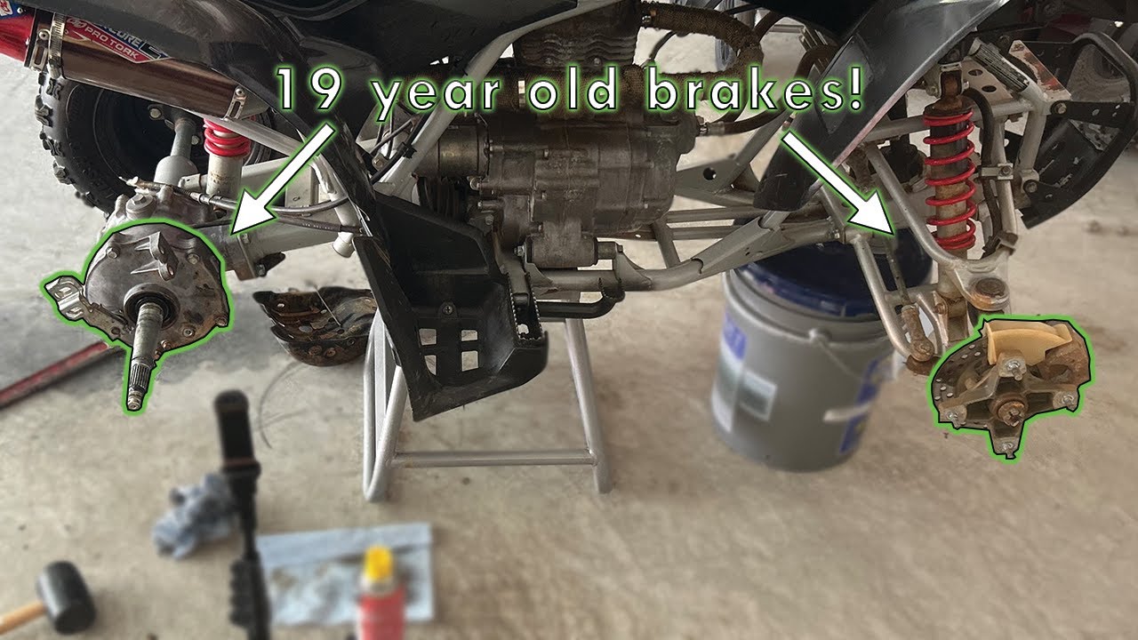 How to Replace Front & Rear Brakes on a Honda TRX250EX