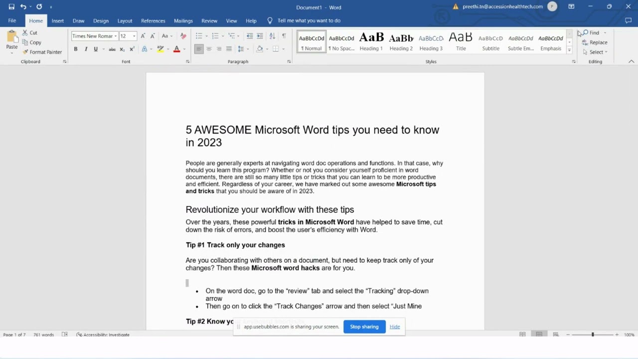 Transform MS Word Editing