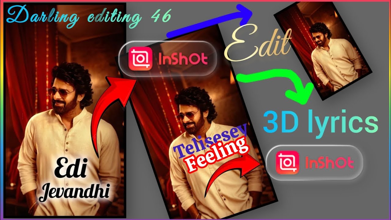 Inshot 3D Style Lyrics Video Editing | Trending Tutorial 2025 | Telugu 