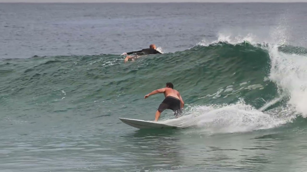 Surfers at Coolangatta today