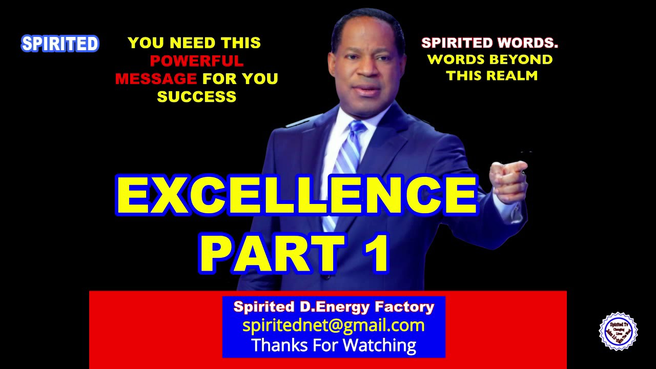 PASTOR CHRIS OYAKHILOME TEACHING: EXCELLENCE PART 1 (A MUST WATCH)