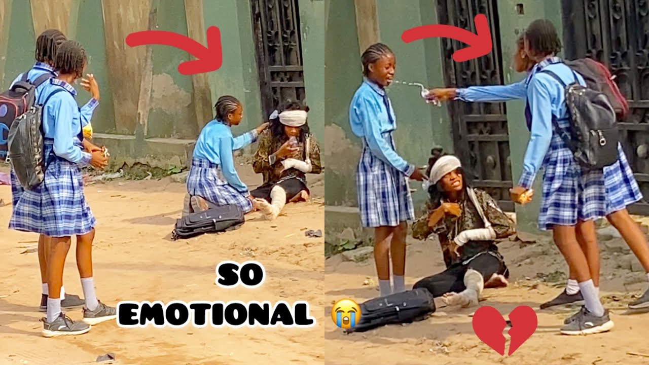 SCHOOL GIRL SHOWED AN ACT OF KINDNESS😭SOCIAL EXPERIMENT ON SCHOOL KIDS #humanity 
