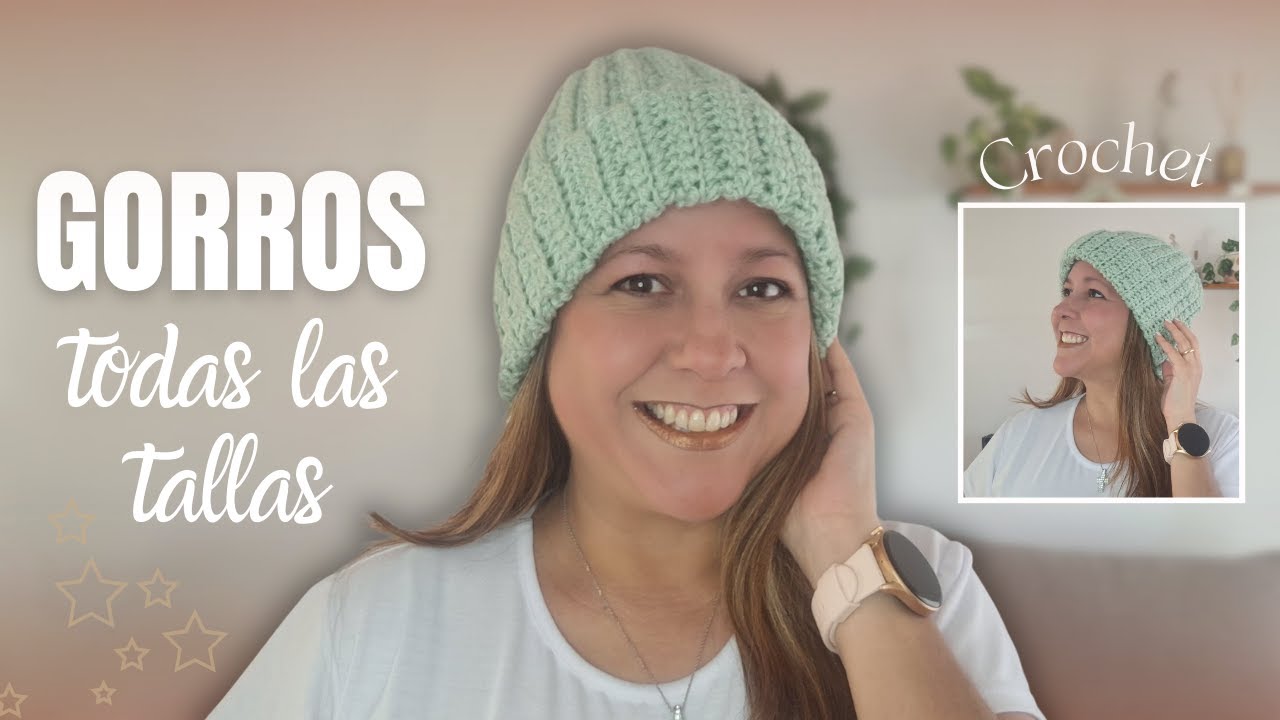 💕Teje este hermoso GORRO a CROCHET 💕/ Todas las tallas🧶 / Danyprinn
