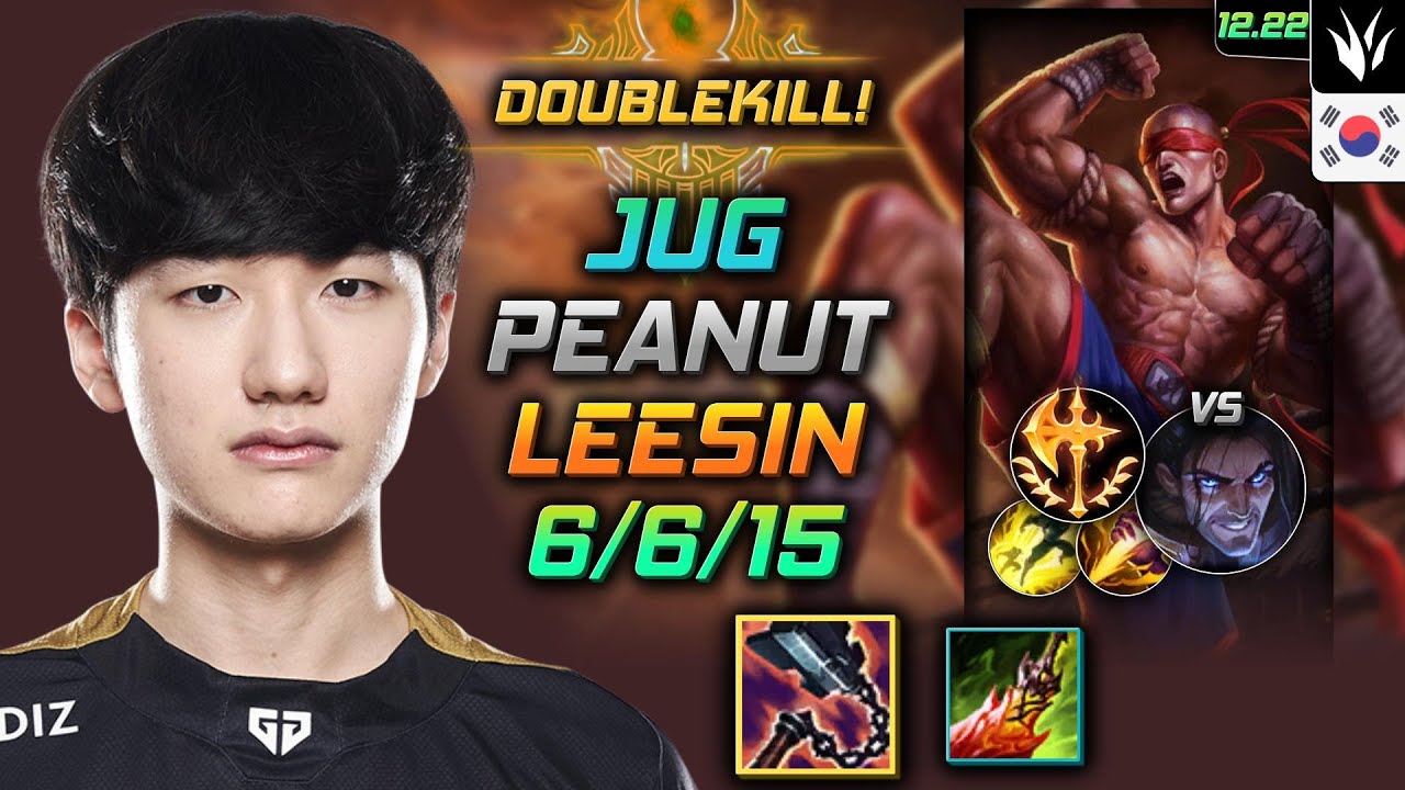 Peanut Jungle Ли Син Build Потрошитель Завоеватель - Lee Sin Jungle vs Sylas - LOL KR 12.22