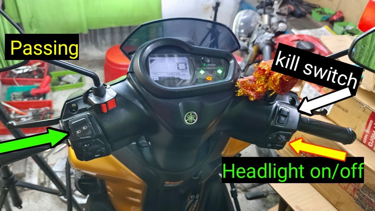 yamaha ray zr scooty bs6 Passing + Headlight On/off switch 🔥#theindianworkshop