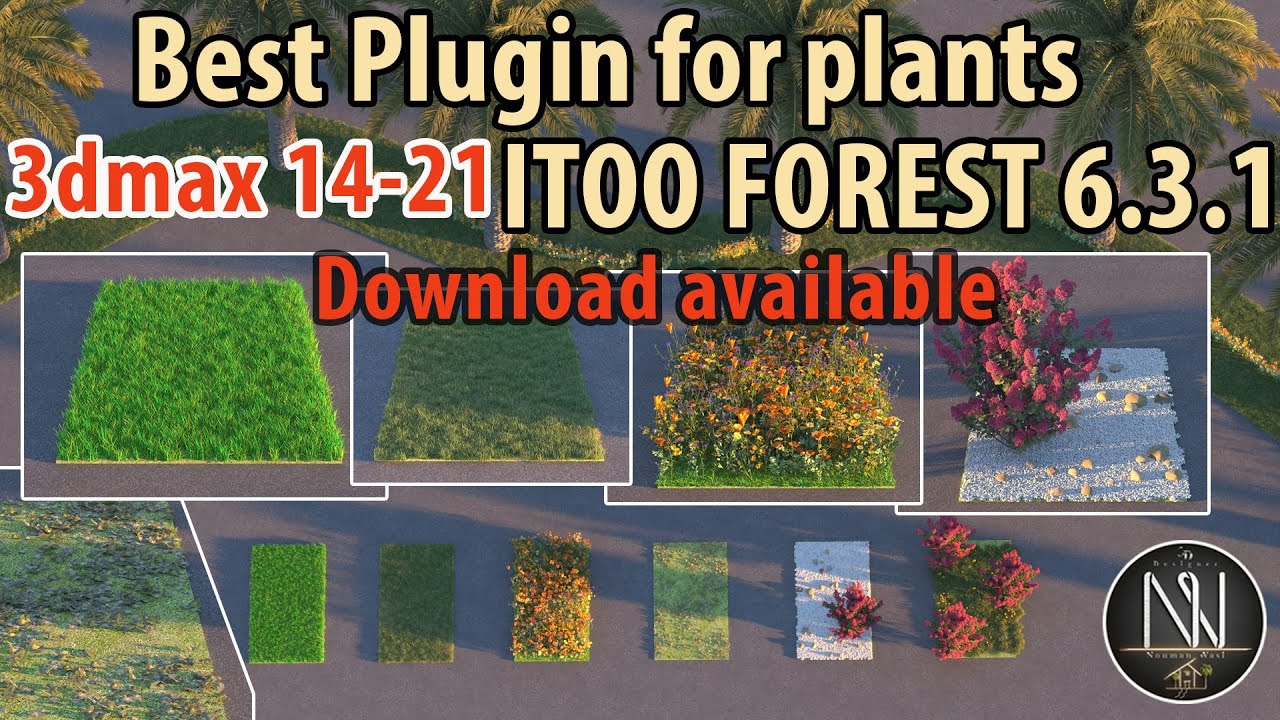 BEST PLUGIN FOR Plant,grass,flower, stone :3ds max 2014-2021 (ITOO FOREST 6.3.1) Hindi/Urdu
